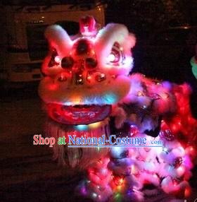 Handmade Twice Uses LED Luminous Lion Dance Costume Complete Set