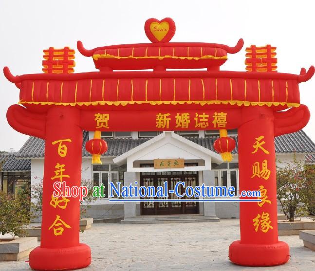 Traditional Chinese Wedding Inflatable Memorial Arch