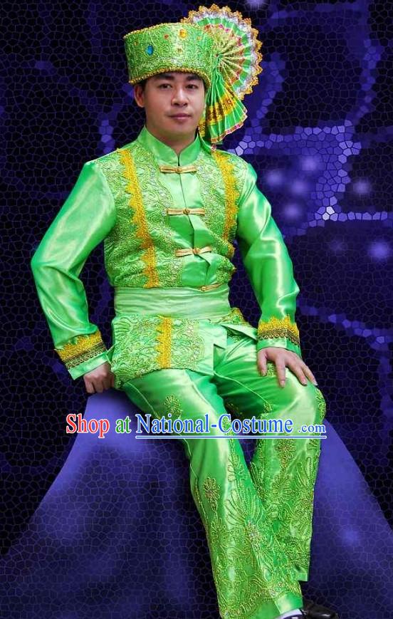 Traditional Thailand Men Clothes Set