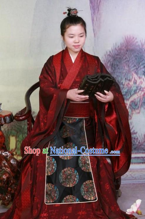 Ancient Han Dynasty  Emperor Wu Di Costumes or Confucius Costumes