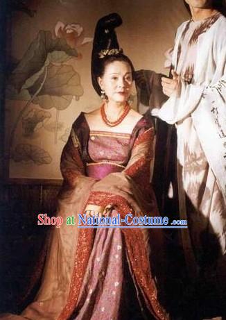 Daming Palace TV Drama Wu Zetian Female Emperor Clothes and Headwear