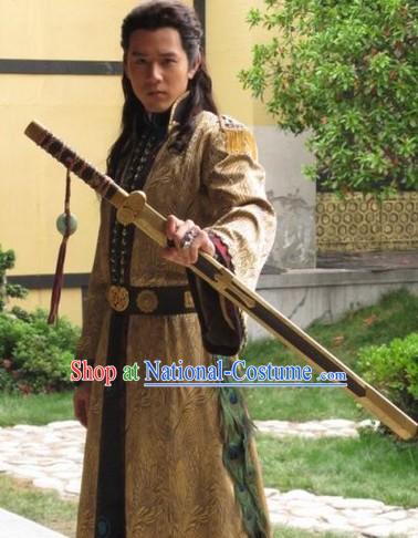Chinese Period of the Northern and Southern Dynasties Costume Lanling Wang Swordsman General Costumes for Men