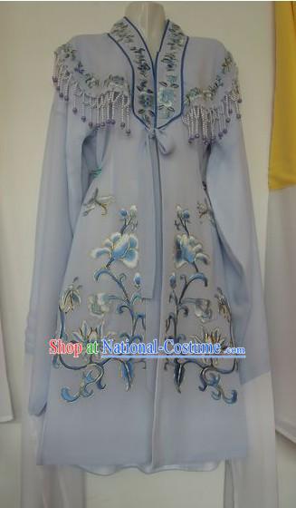 Ancient Chinese Flower Embroidery Long Sleeve Costumes