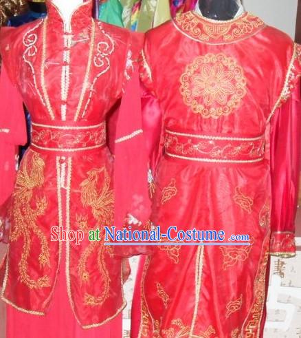 Traditional Chinese Wedding Suits for Men and Women