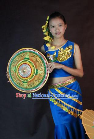 Southeast Asia Traditional Thailand Dance Costumes for Women