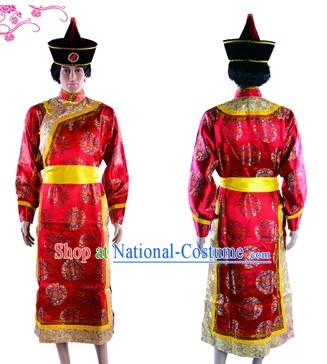 Mongolian Outfit and Hat for Men