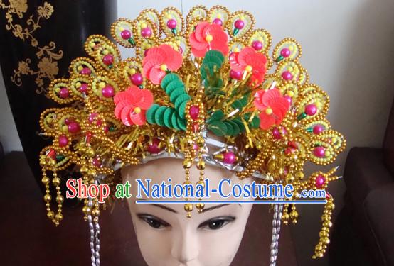 Ancient Chinese Empress Phoneix Crown Helmet Hat