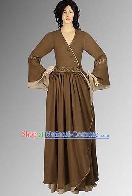 Tradtiional Medieval Costume Renaissance Costumes Historic Farmer Clothing Complete Set