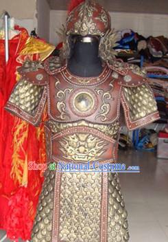 Chinese Hero TV Play Armor Costumes and Helmet