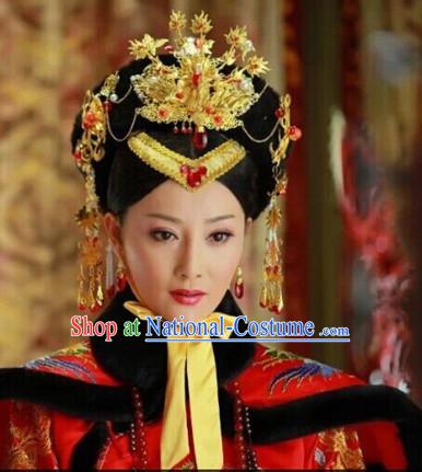 Supreme Chinese Empress Hat and Phoenix Jewellery Accessories Wedding Headpieces