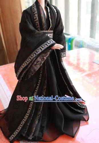 Asian Halloween Costumes Black Costume for Ancient Chinese