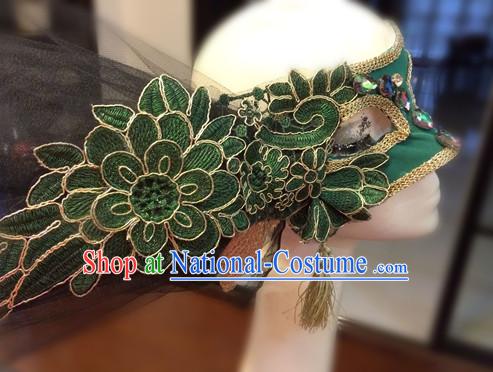 Custom Made Designer Handmade Facial Mask Hair Fascinators Hair Slides Headpieces Hair Ornaments Set