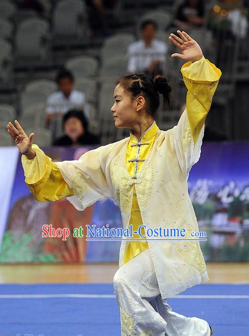 Top Color Change Tai Chi Qi Gong Yoga Clothing Yoga Wear Yoga Pants Yang Tai Chi Quan Uniforms for Women