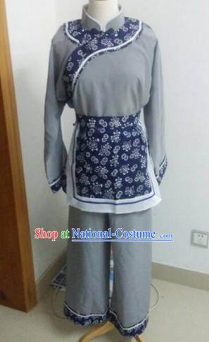 Asian Chinese Traditional Dress Theatrical Costumes Ancient Chinese Clothing Chinese Attire Mandarin Countrywoman Costumes