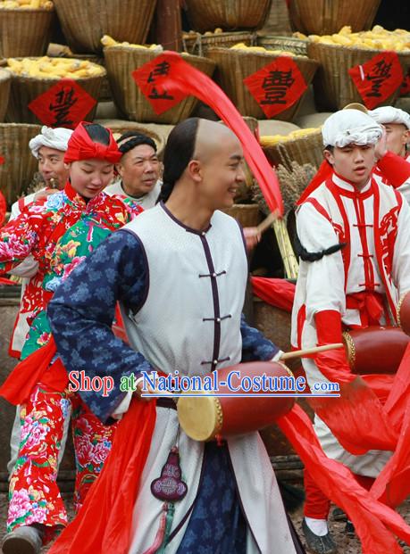Classic Ancient Waist Drum Costumes for Men