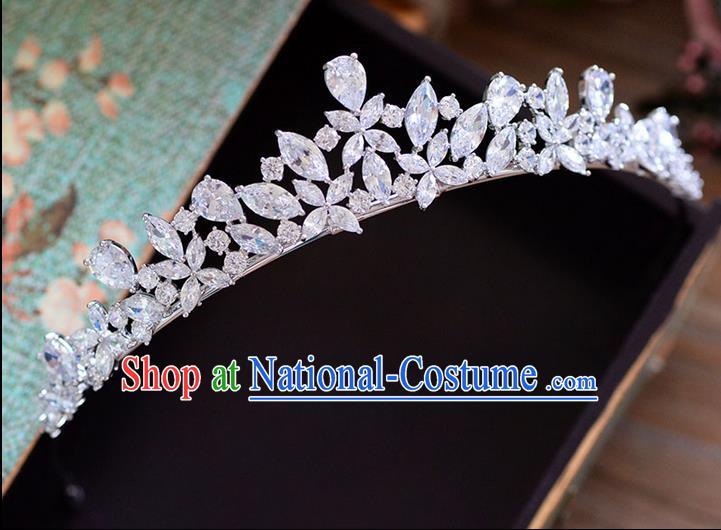 Traditional Jewelry Accessories Princess Bride Royal Crown Wedding Hair Accessories Baroco Style Headwear for Women