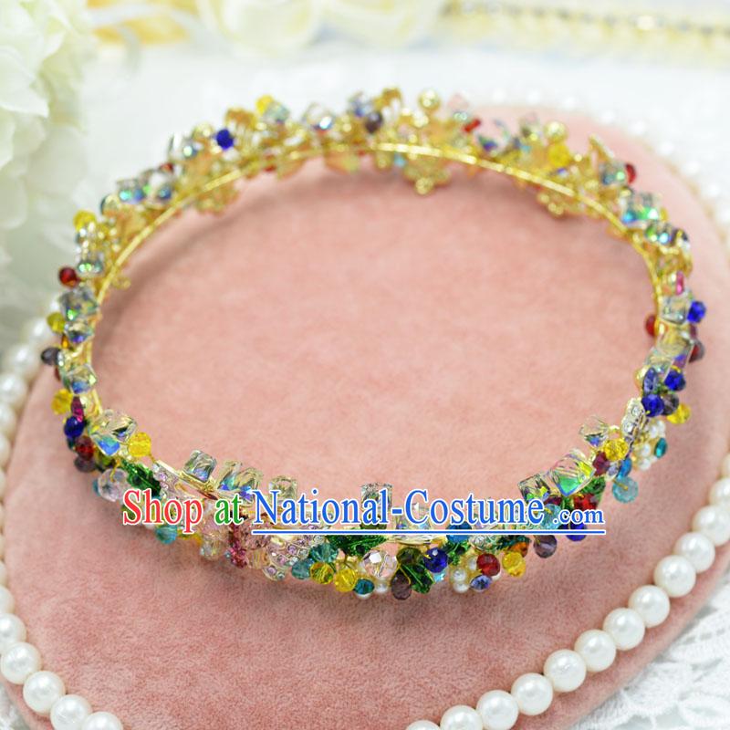 Traditional Jewelry Accessories, Princess Bride Wedding Hair Accessories, Baroco Style Flowers Headwear for Women