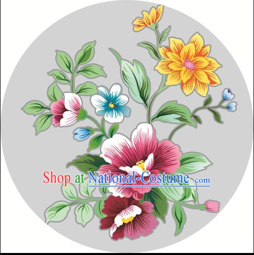 Chinese Classic Handmade Oiled Paper Umbrella Parasol Sunshade Chrysanthemum