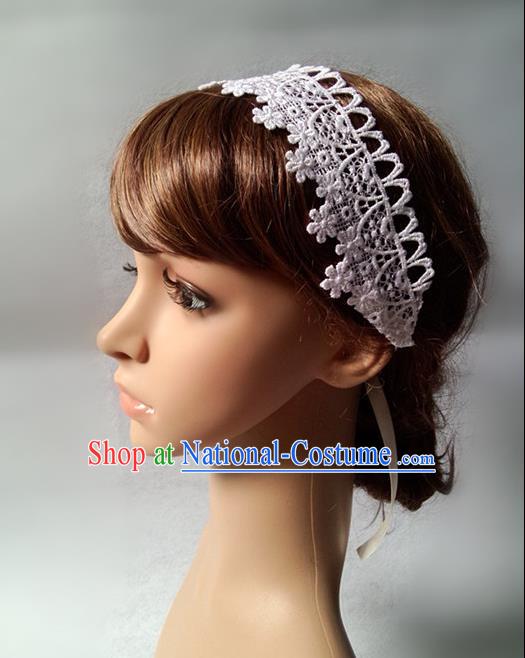Chinese Wedding Jewelry Accessories, Traditional Bride Headwear, Wedding Tiaras, Imperial Bridal Wedding Lace Hair Clasp