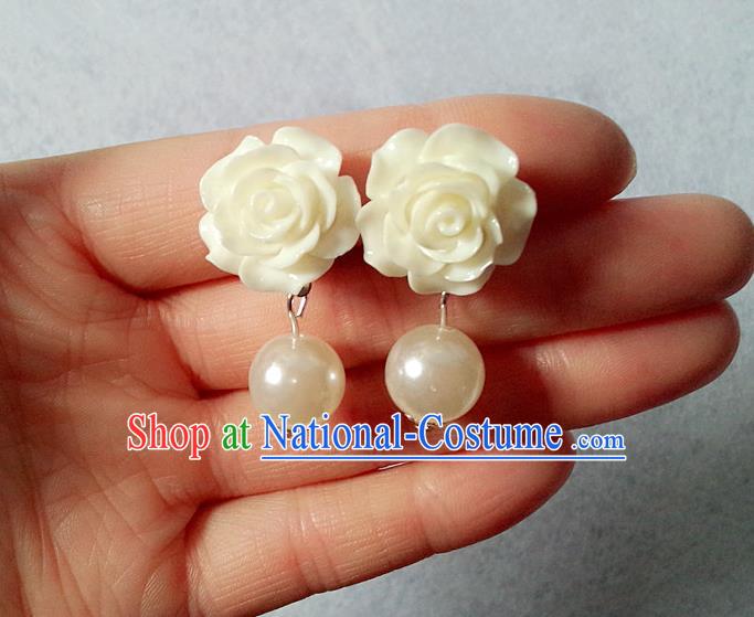 Chinese Wedding Jewelry Accessories, Traditional Xiuhe Suits Wedding Bride Earrings, Ancient Chinese Earrings