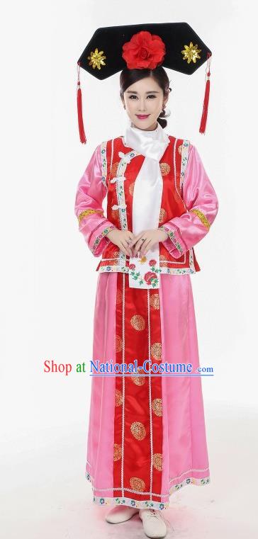 Princess Pearl of Returning Traditional Chinese Acient Qang Dynasty Costume, Manchu Princess Costume, Qing Dynasty Palace Dress for Women