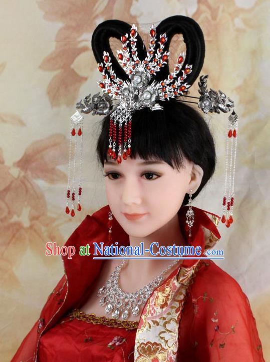 Chinese Ancient Style Hair Jewelry Accessories, Hairpins, Headwear, Headdress, Cosplay Queen Princess Hair Fascinators for Women