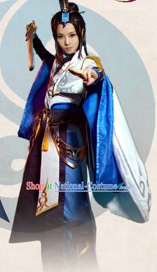 Ancient Chinese Princess Style Cosplay Costumes Clothes Complete Set for Women