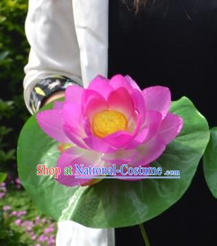 Chinese Lotus Flower Dance Props for Adults or Kids