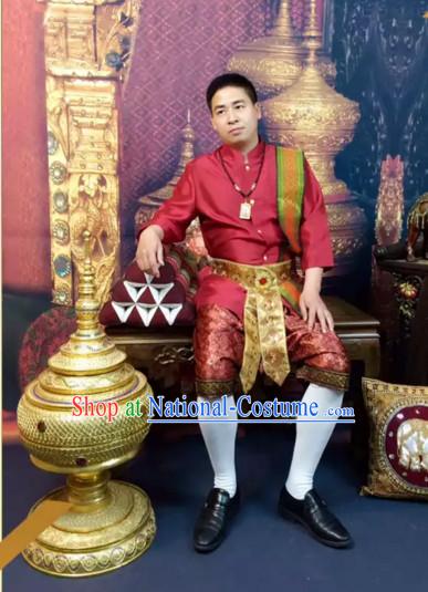 Top Traditional National Thai Costumes Garment Dress Thai Traditional Dress Dresses Wedding Dress Complete Set for Men Boys Youth Kids Adults