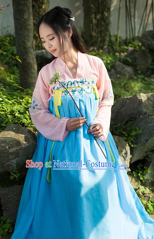 Hanfu Clothing Custom Traditional Chinese Hanfu Dreses Han Clothing Hanzhuang Historical Dress and Accessories Complete Set