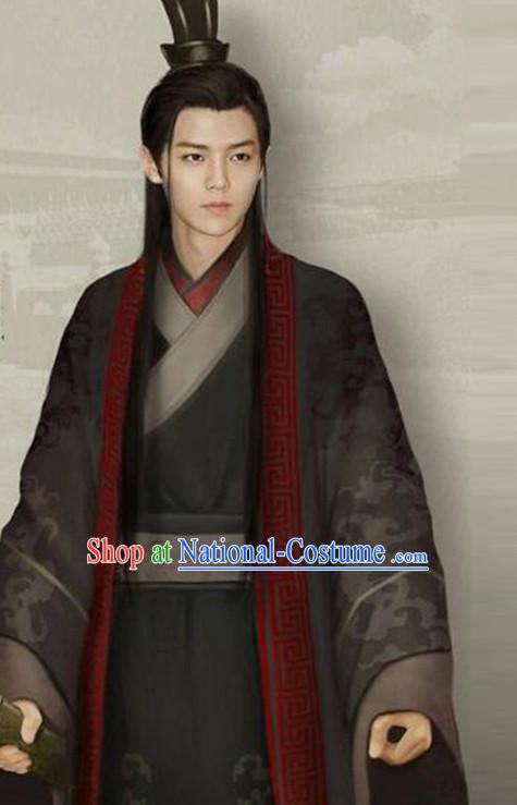 Chinese Ancient Prince Men s Clothing _ Apparel Chinese Traditional Dress Theater and Reenactment Costumes and Headwear Complete Set