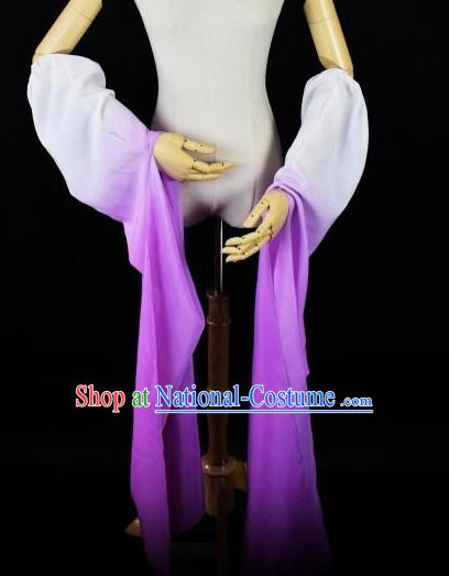 Chinese Traditional Stage Performance Color Transition Water Sleeve Long Sleeves