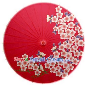 Asian Dance Umbrella China Handmade Traditional Painting Umbrellas Stage Performance Umbrella Dance Props