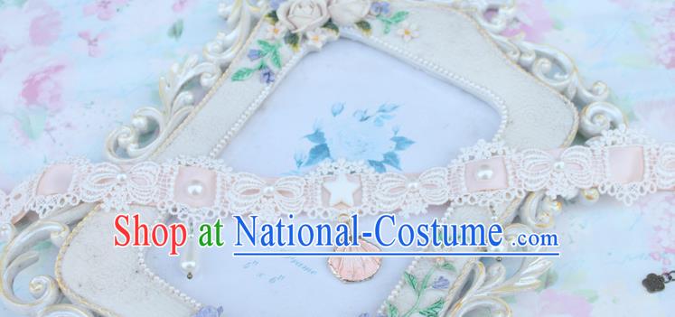 Traditional Classic Pearl Necklace Accessories, Restoring Ancient Lace Princess Necklace for Women