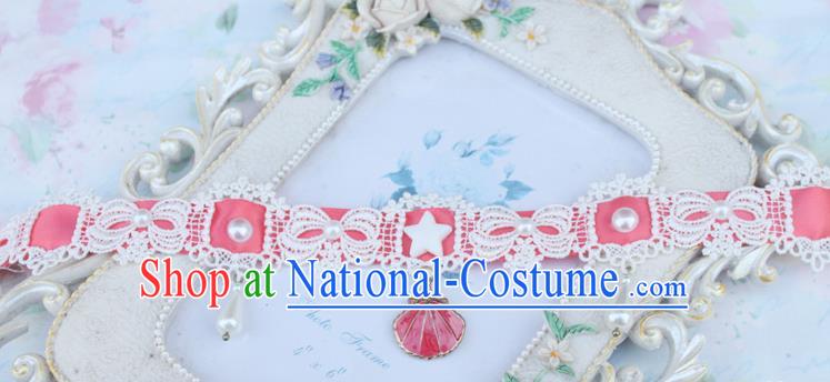 Traditional Classic Pearl Necklace Accessories, Restoring Ancient Lace Princess Necklace for Women