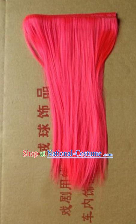 Lion Dance Accessory Dragon Dance Falsie Artificial Whiskers for Peking Opera Orange