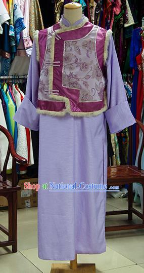 Traditional Ancient Chinese Manchu Prince Costume, Chinese Qing Dynasty Royal Highness Clothing for Men