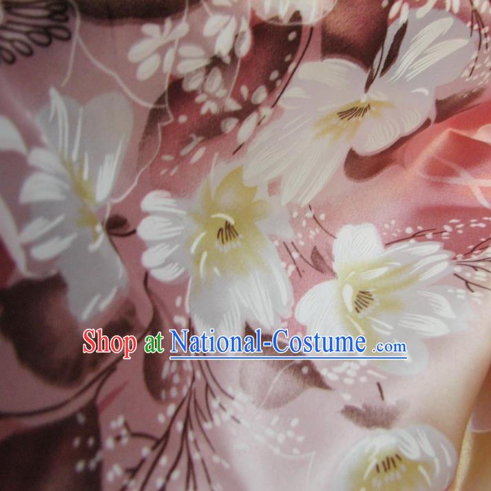 Chinese Traditional Royal Court Pattern Pink Brocade Xiuhe Suit Fabric Ancient Costume Tang Suit Cheongsam Hanfu Material