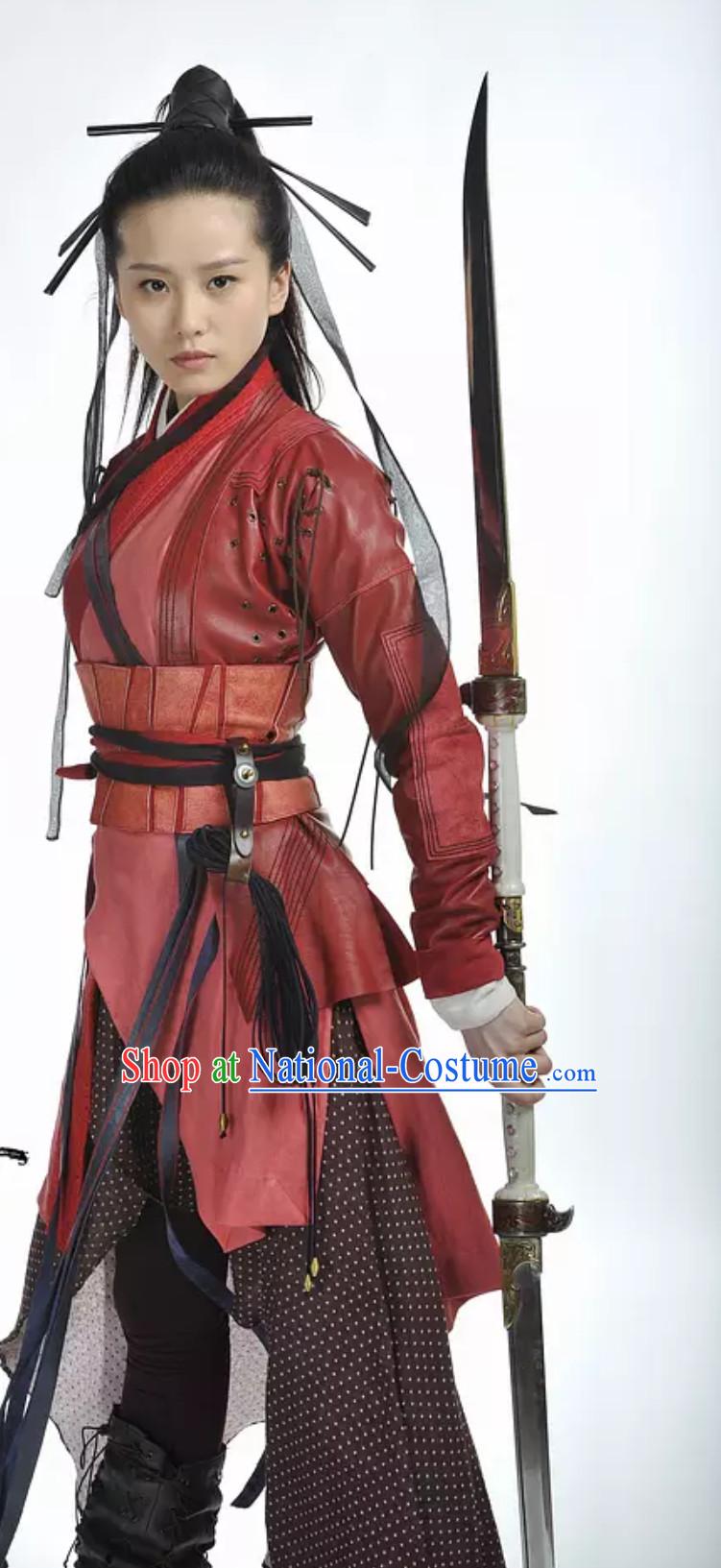 Ming Dynasty Wulin Swordswoman Knight Costume Super Hero Costume