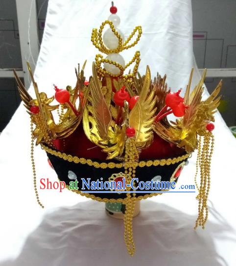 Traditional Chinese Qing Dynasty Imperial Empress Hats, China Ancient Manchu Queen Phoenix Coronet Headwear for Women