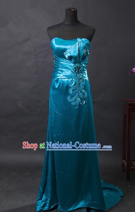 Traditional Chinese National Young Lady Green Qipao Costume, China Embroidered Cheongsam for Women