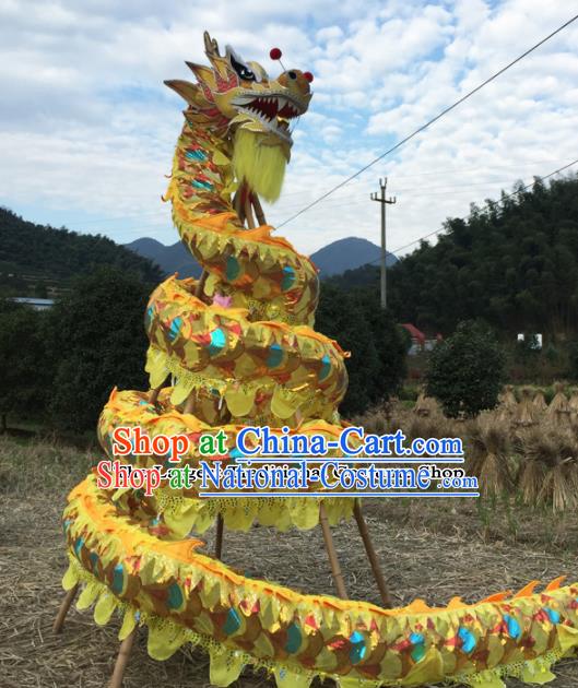 Chinese Folk Dance Dragon Dance Competition Dragon Head Traditional Dragon Dance Costumes Complete Set for Adult