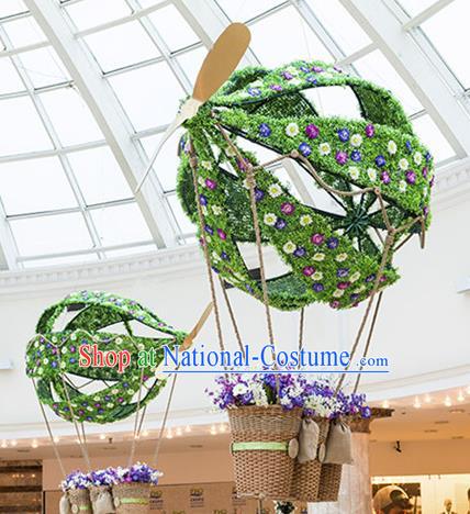 Handmade Stage Performance Lamplight Christmas Decorations LED Lamp Hot Air Balloon Lanterns