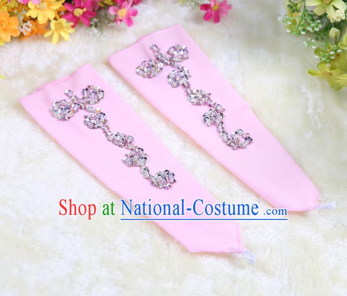 Indian Bollywood Belly Dance Accessories Pink Oversleeve Sleevelet for Kids
