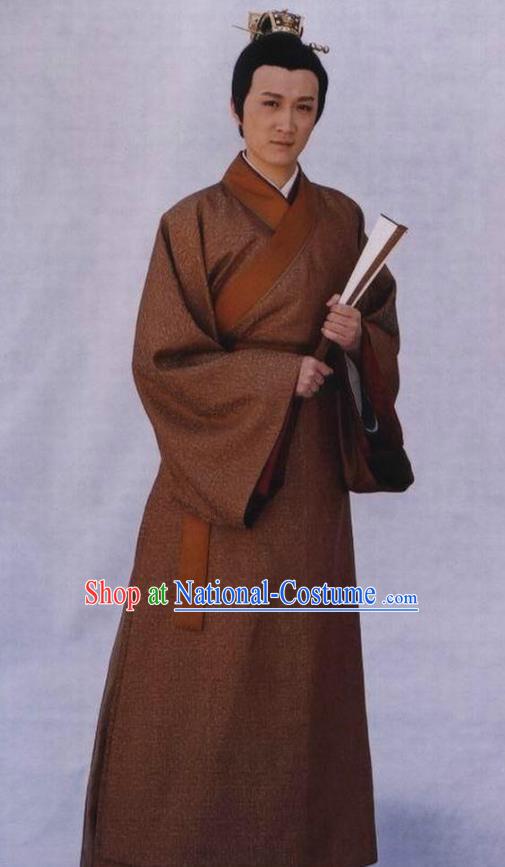 Chinese Ancient Emperor Costume Ming Dynasty Zhengde Emperor Zhu Houzhao Imperial Robe for Men