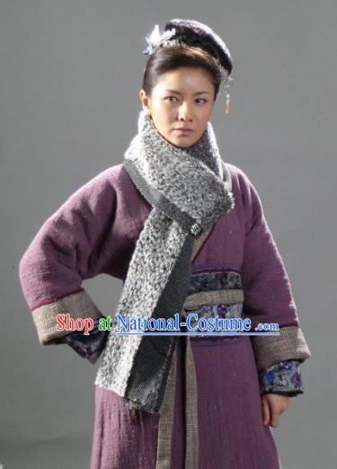Chinese Ancient Costume Song Dynasty Novel Water Margin Character Heroine Gu Dasao Replica Costume for Women