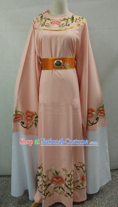 Traditional Chinese Beijing Opera Niche Water Sleeve Pink Robe Peking Opera Young Men Costume for Adults