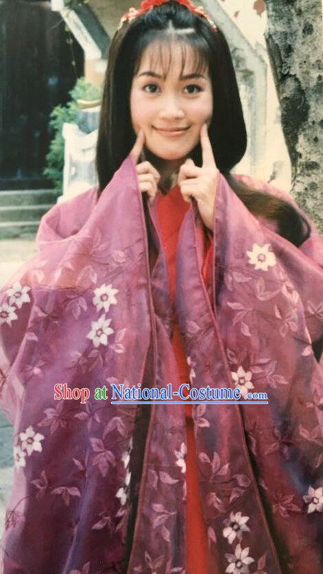 Chinese Ancient Eastern Jin Dynasty Nobility Wealthy Lady Zhu Yingtai Hanfu Dress Replica Costume for Women