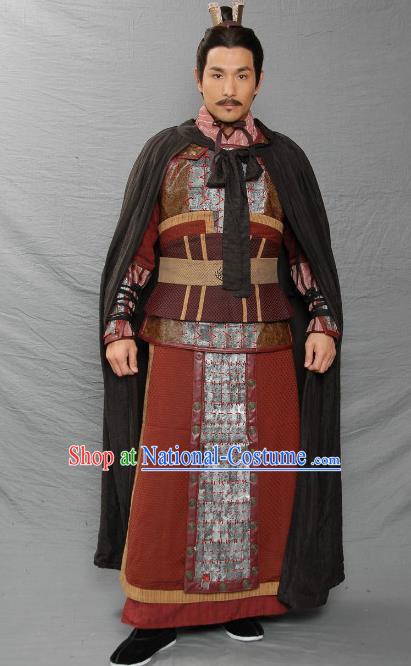 Ancient Chinese Three Kingdoms Period Kingdom Wei Strategist General Zhou Yu Replica Costume for Men