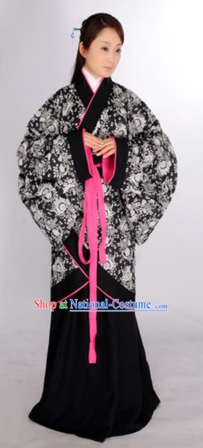 Chinese Traditional Han Dynasty Maidenform Hanfu Dress Ancient Peri Costume for Women